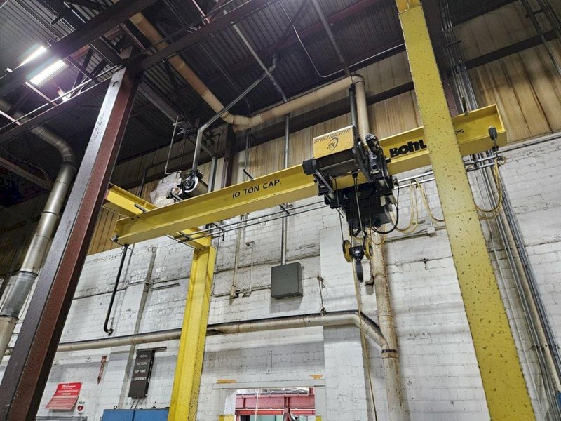 10 TON R&amp;M / BOHL FREE STANDING MONRAIL TYPE CRANE SYSTEM: YOBRO #25382