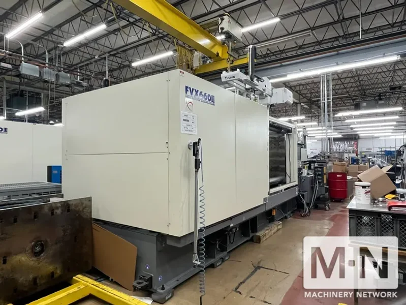 720 TON 107 OZ NISSEI MODEL FVX660III SERVO HYDRAULIC INJECTION MOLDING MACHINE MFG 2022