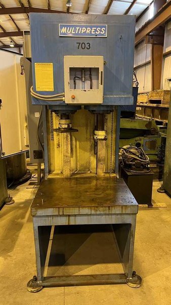 25 Ton Multipress, C-Frame Press, Dual Ram