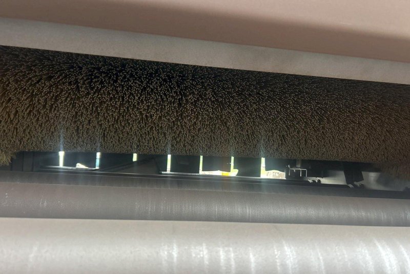 72" WIDE x 18" HIGH PANGBORN MODEL #ES1821-125 TOP &amp; BOTTOM PLATE SHOT BLAST MACHINE, WITH DUST COLLECTOR: YOBRO #25181