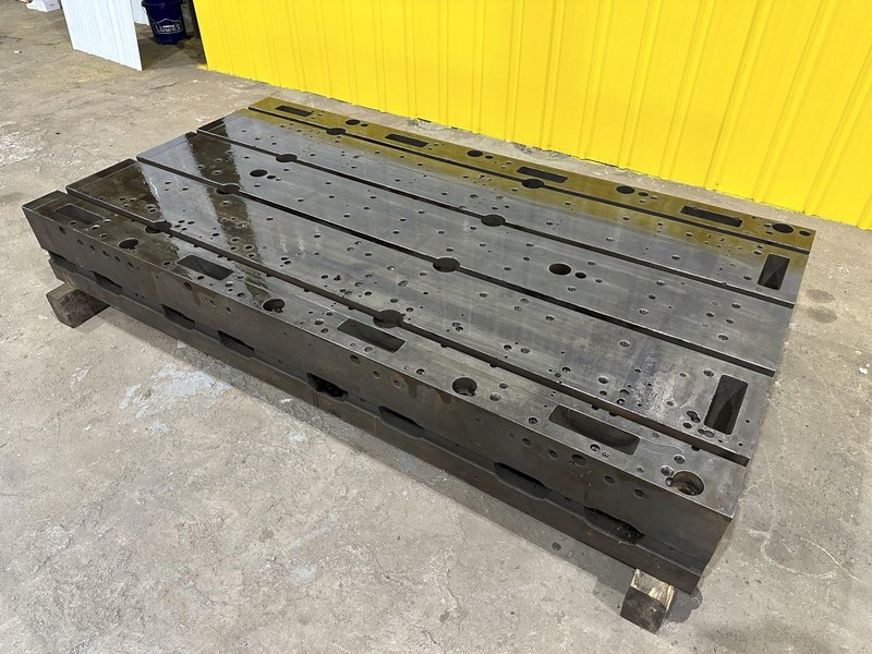 48&quot; X 92&quot; X 12&quot; T-SLOTTED LAYOUT RISER TABLE / FLOOR PLATE: STOCK #19723