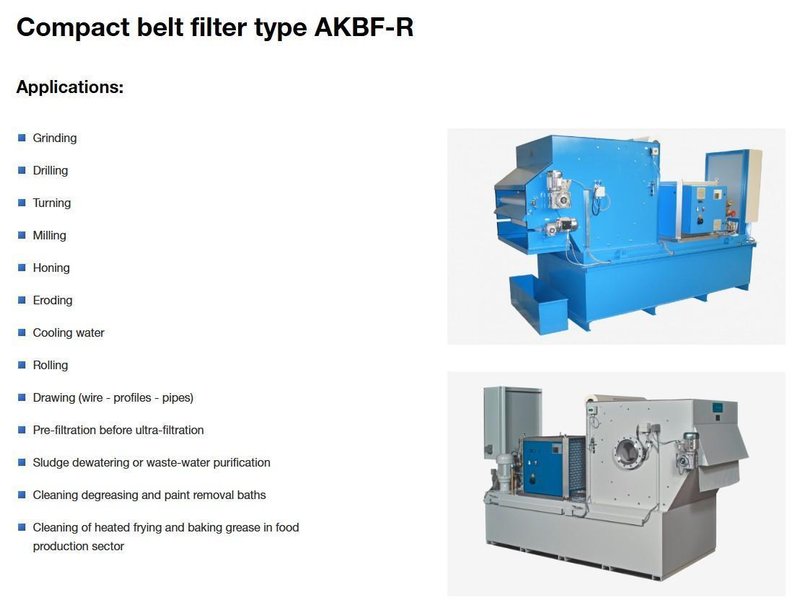30 GPM ZYKLOMAT MODEL #AKBF-R CONTINUOUS COMPACT BELT FILTER, WITH TURBO-HKS CENTRIFUGE SEPERATOR: YOBRO #24734