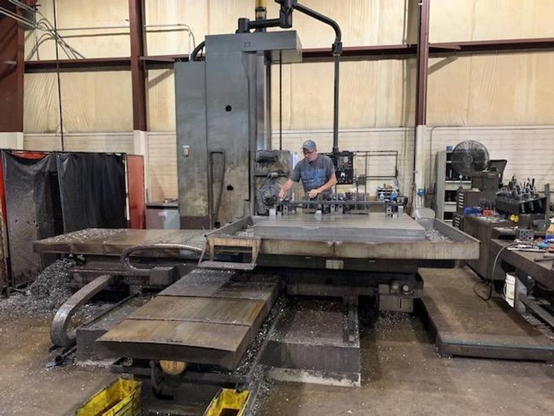 4&quot; KURAKI KBR-1105BX CNC TABLE TYPE HORIZONTAL BORING MILL. STOCK # 1060021