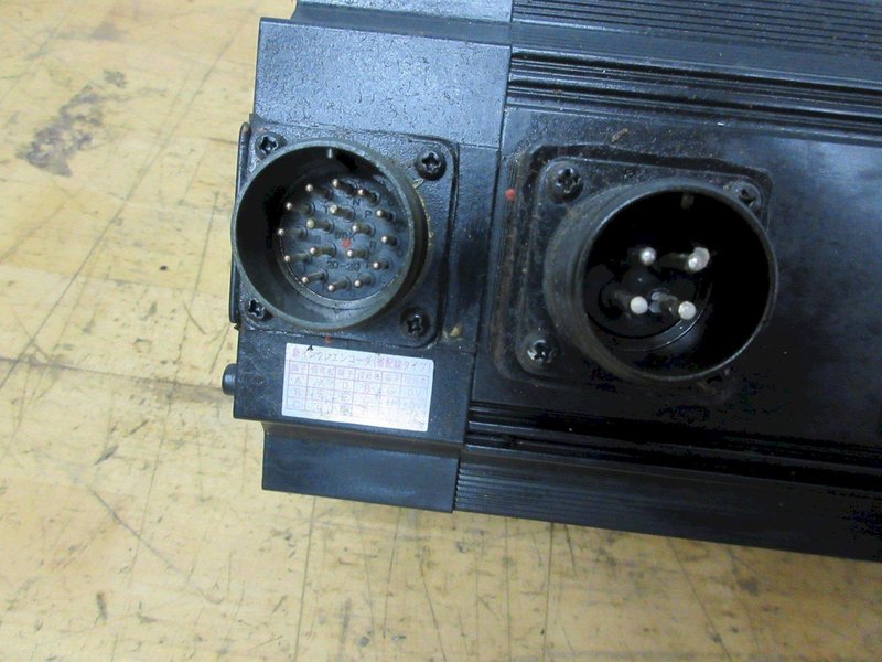 Used Haas Servo Axis Motor Sigma 1- 09 (Long) Part #93-62-0013 (Yaskawa Model USAGED-09A22K), With Coupling