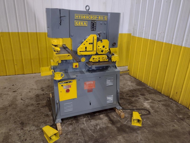 50 TON GEKA MODEL #HYD-50-S HYDRUALIC IRONWORKER: YOBRO #23976