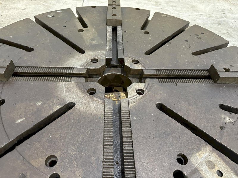 42” DIAMETER 4-JAW LATHE CHUCK WITH T-SLOTS: STOCK #21773