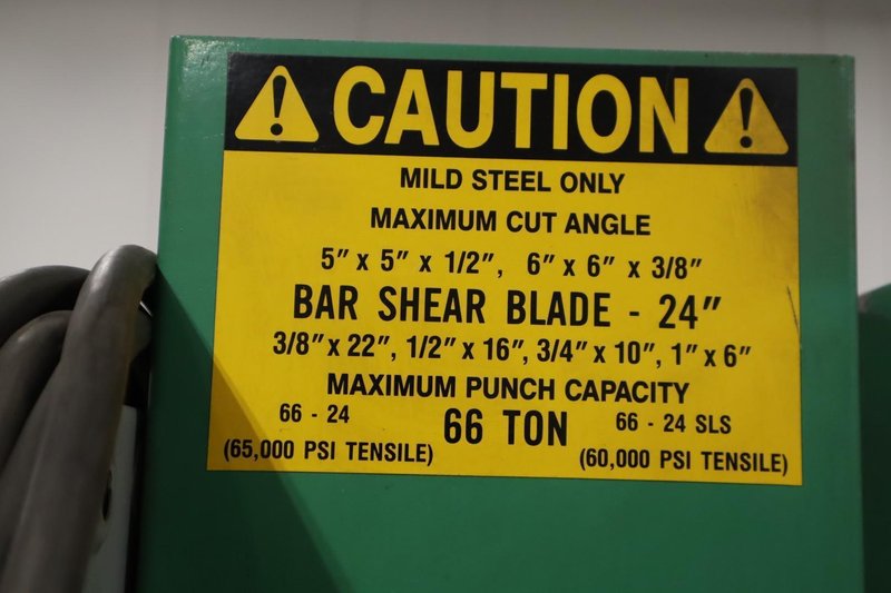 Uni-Hydro 66-24 Hydraulic Press Brake – 66 Ton x 24" Capacity- Auction Item