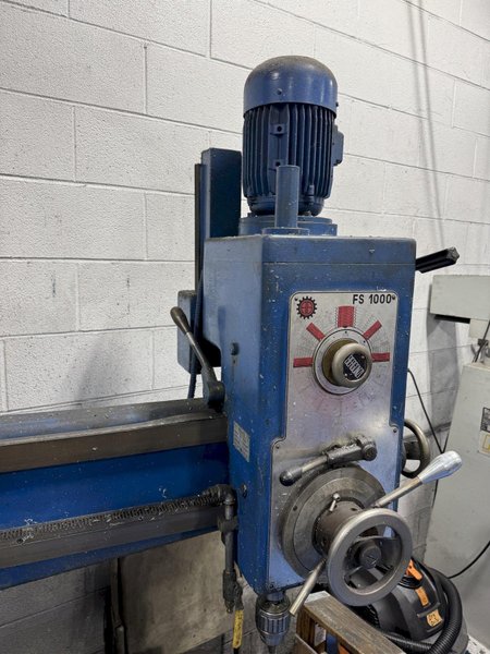 3&#039; X 9&quot; BERGONZI MODEL 1000 RADIAL ARM DRILL. STOCK # 0890025