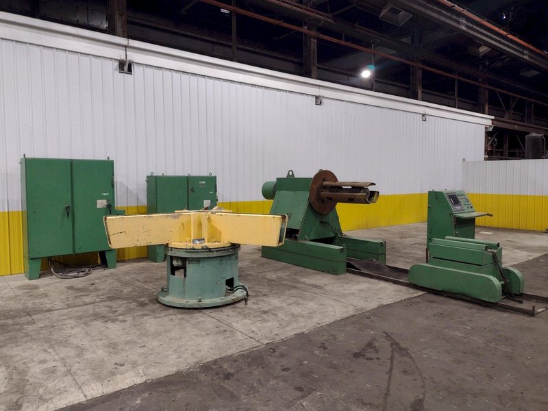 16 STAND X 36&quot; WIDE R-PANEL ASC ROLLFORMER LINE WITH REEL &amp; CUT OFF, BECK CONTROLS: STOCK 21176