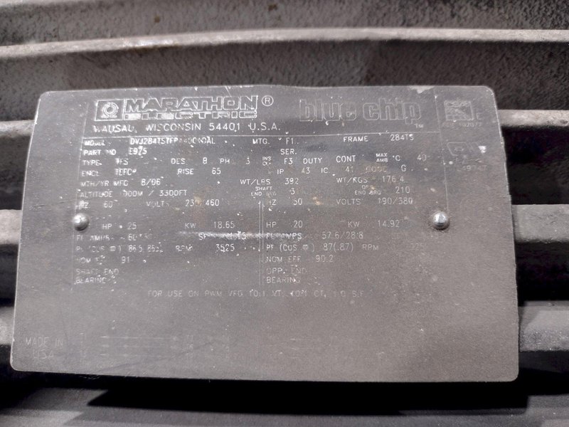 25 HP DEMARCO MODEL #MK25E &quot;MAX-VAC&quot; PORTABLE INDUSTRIAL VACUUM SYSTEM: STOCK #19578