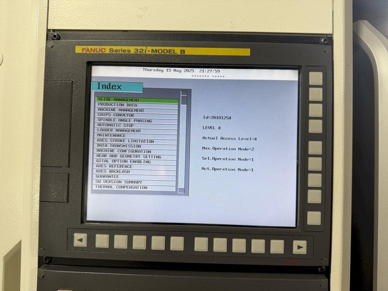 DMG Mori Sprint 32/8 CNC Screw Machine, Swiss Type, with Patriot Bar 
Feeder, Model 338