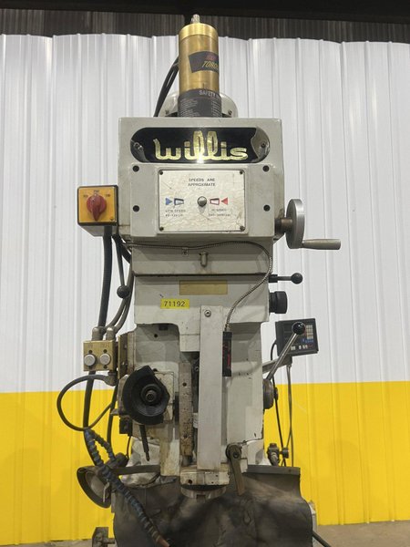 5 HP WILLIS MODEL #5000VS VERTICAL KNEE MILL: STOCK #19835