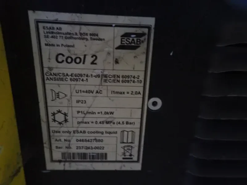 Esab Welder - Warrior 500i Cc/cv