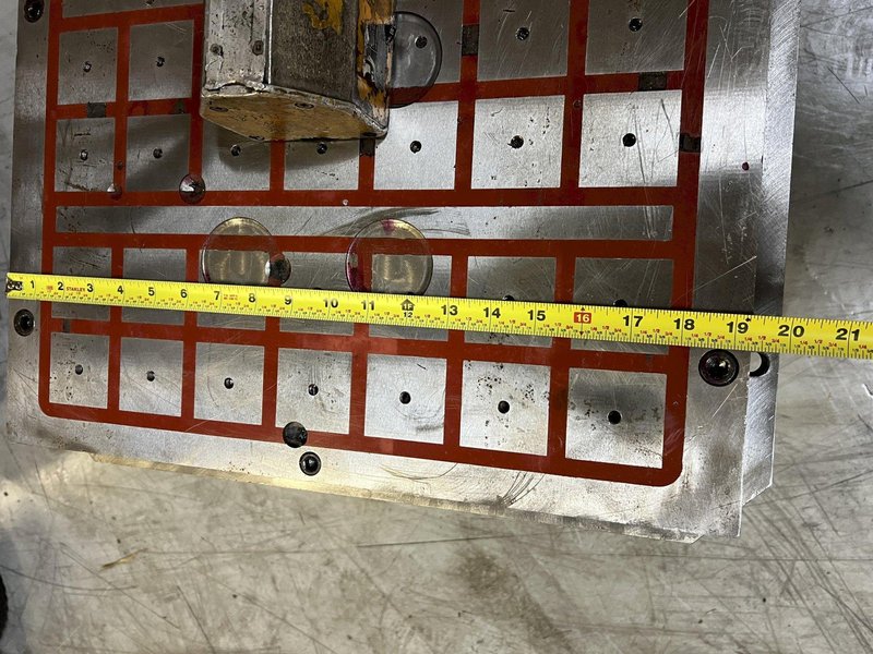 Tecnomagnete SQ506HD50 CNC Permanent Electromagnetic Chuck 500mm x 620mm | 40 Poles | Chuck Only