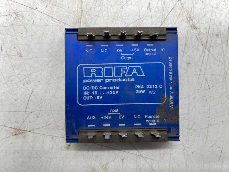 RIFA PKA 2212C DC CONVERTER IN: +19/+35 OUTPUT: +5V POWER SUPPLY STOCK #16314