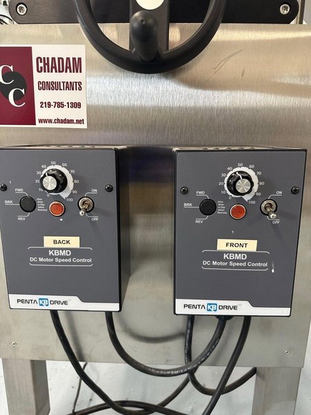 Tronics S30TP Wraparound and Top Labeler, 2018 – Includes Accumulation Table, Coder, Gap Transfer Conveyor