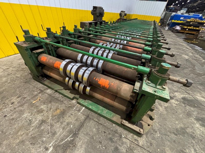 36" HI-RIB (7.2 TYPE) PANEL RAFTED ROLLFORMER LINE;  INCLUDES UNCOILER, ROLLFORMER &amp; FLYING CUTOFF SHEAR: YOBRO #24156