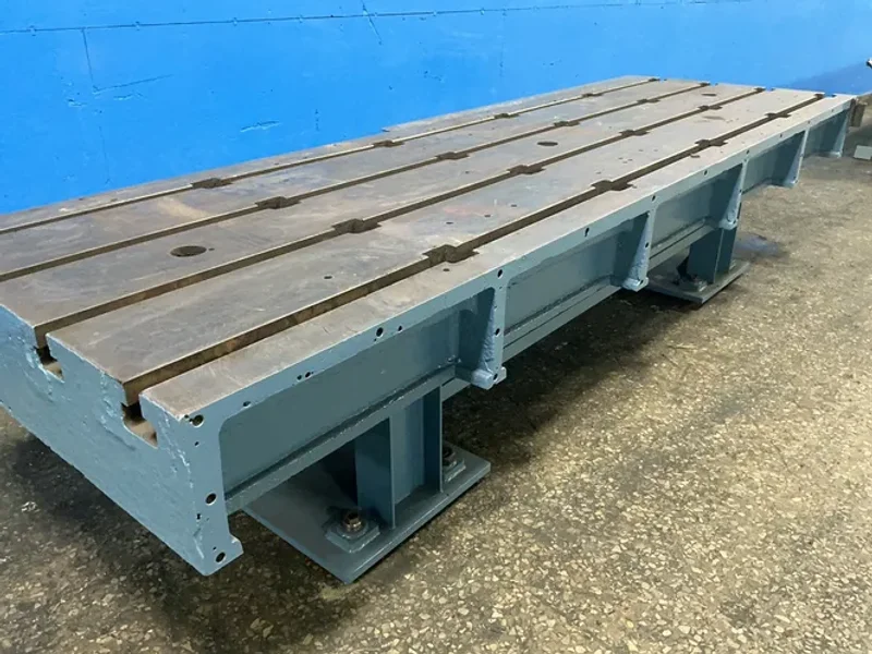 50” X 154” T-SLOTTED TABLE