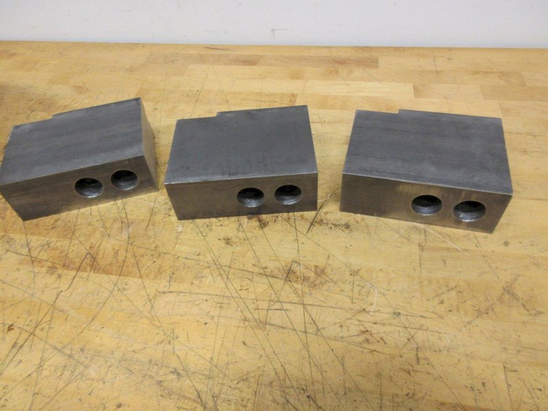 Rovi Steel Serrated Soft Jaws 651-15-HF, 3 Jaw Set for 15" Chucks, Extra Tall- Auction Item