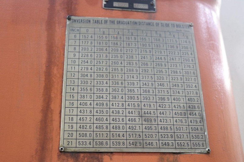 165 TON AIDA GAP FRAME PRESS: STOCK 72773