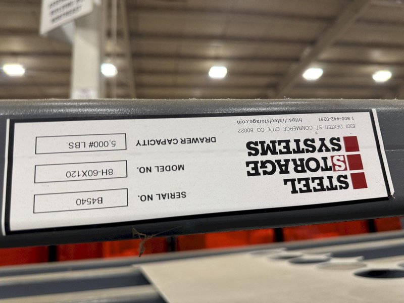 5' X 10' MODEL 8H-60X120 STEEL STORAGE SYSTEM'S RACK: STOCK #81125