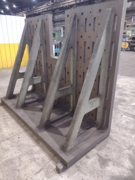 72&quot; X 96&quot; X 3&quot; THICK ANGLE PLATE: STOCK #23548