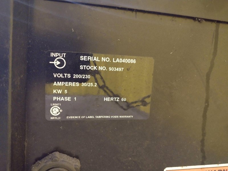 1 PHASE MILLER MODEL MILLERMATIC 185 STOCK 903497 MIG WELDER: YOBRO #24382