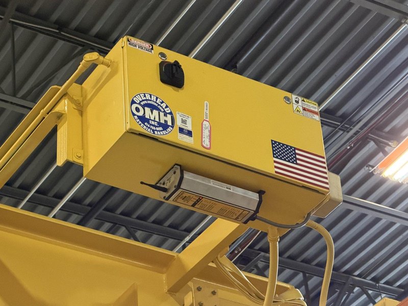 5 TON X 21' X 90' X 13' OMH SINGLE GIRDER OVERHEAD CRANE &amp; RUNWAY SYSTEM: YOBRO #26274