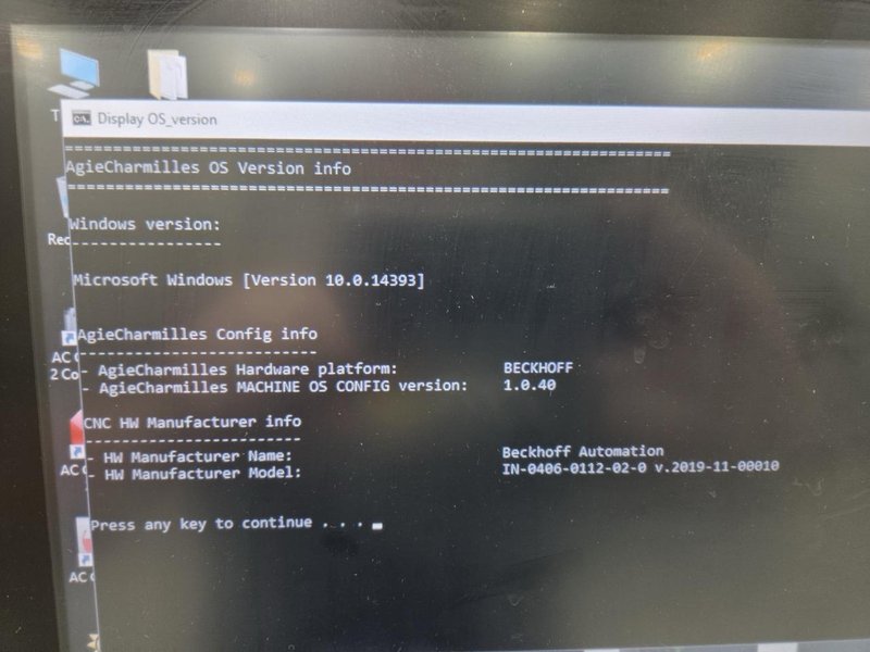 Agie Charmilles Cut P 350 Wire EDM, 2021 – 60Hz, Big Spool, Chopper, Chiller