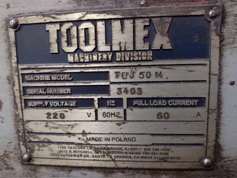 22" X 157" TARNOW MODEL TUJ 50M GAP BED ENGINE LATHE, 3.5" HOLE: STOCK 17547