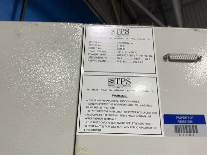 TPS 60” X 28” 60” STABILITY CHAMBER  -  CEO958W-4