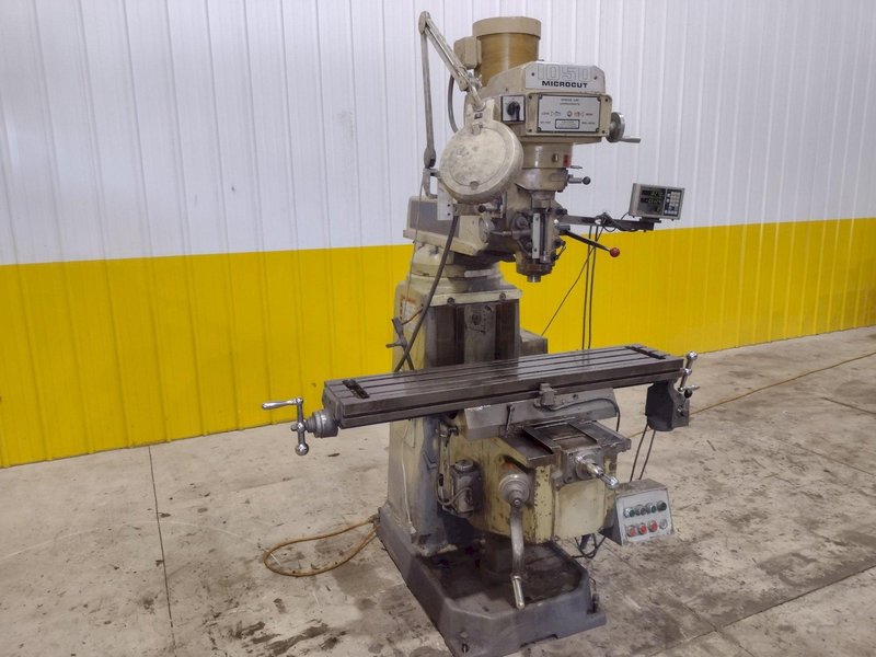 3 HP MICROCUT MODEL #1050 VERTICAL KNEE MILL: STOCK #21731