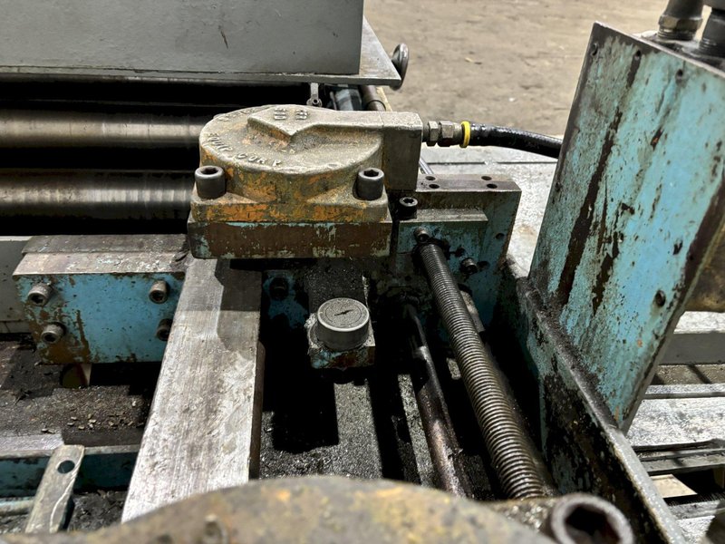 36&quot;W X 24&quot; PRESS EQUIPMENT AIR GRIP FEEDER W/ STRAIGHTENER &amp; ROLL 1998 : STOCK #21953