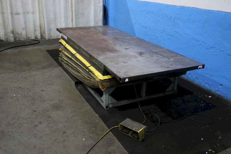 12,000 LBS SOUTHWORTH HYDRAULIC SCISSOR LIFT TABLE: STOCK #75588