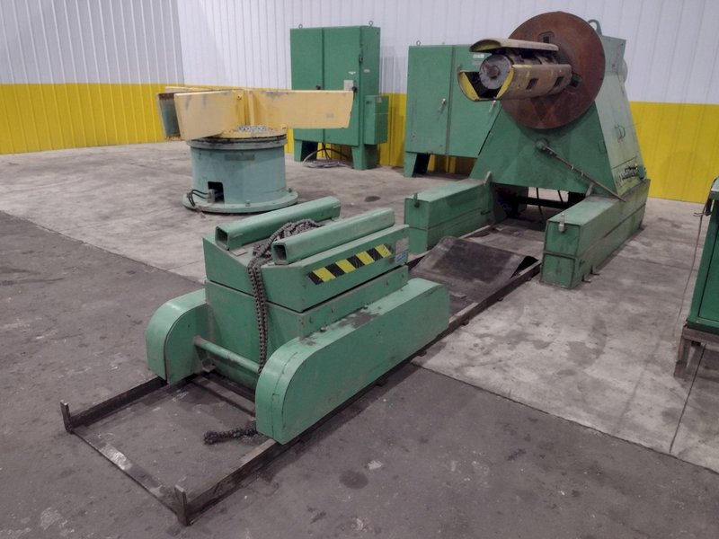 16 STAND X 36&quot; WIDE R-PANEL ASC ROLLFORMER LINE WITH REEL &amp; CUT OFF, BECK CONTROLS: STOCK 21176