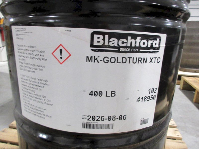 Blachford MK-Goldturn XTC, 55 Gallon Unopened Drum of Semi-Synthetic Cutting/Grinding Fluid- Auction Item