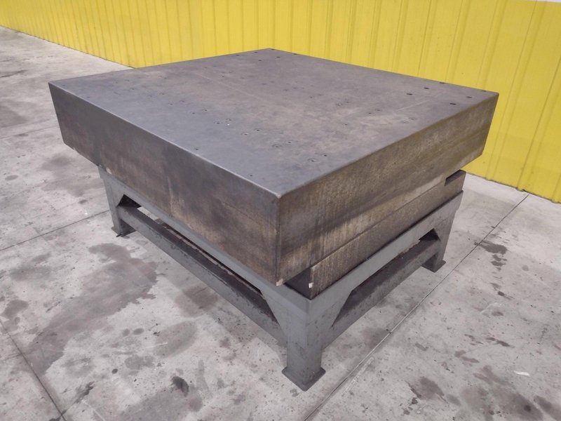 60&quot; X 56&quot; X 12&quot; STARRETT GRANITE SURFACE PRECISION INSPECTION PLATE TABLE: STOCK #22444