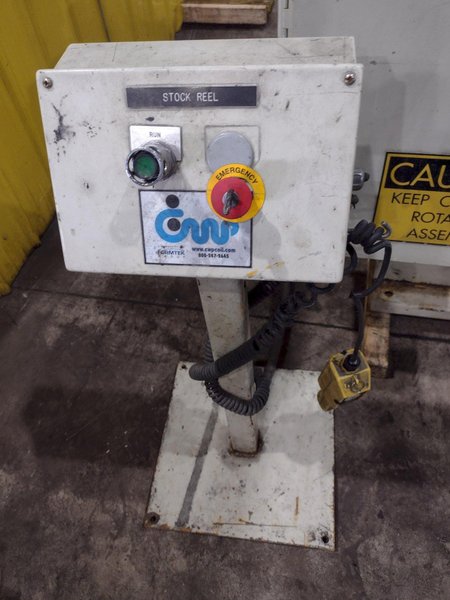 8,000 LBS X 18" CWP MODEL 4RM-18 POWERED UNCOILER COIL REEL: YOBRO #24958