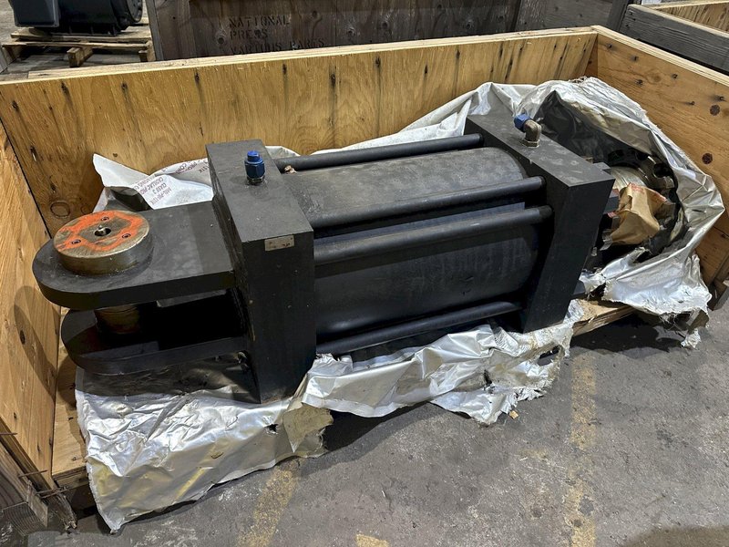 3000 TON NATIONAL (CROSBY GROUP) 4-POST HYDRAULIC PRESS / WIRE ROPE SWAGING MACHINE: STOCK #19450