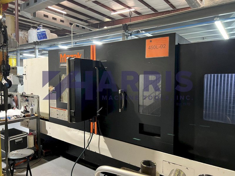 MAZAK QUICK TURN NEXUS 450, MODEL QTN 450-II CNC LATHE WITH 120" CENTERS AND 7" BAR CAPACITY