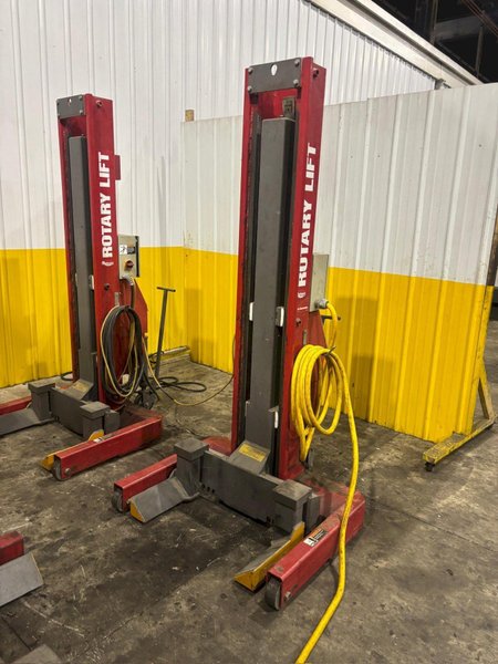 (4) 15,000 LBS ROTARY MODEL #HP415-100 HEAVY DUTY MOBILE COLUMN LIFT JACKS: YOBRO #24469