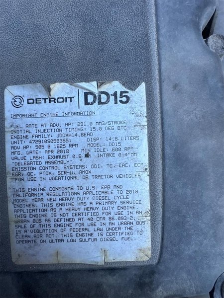 2019 FREIGHTLINER CASCADIA 126 3AKJHHDR1KSKH5519