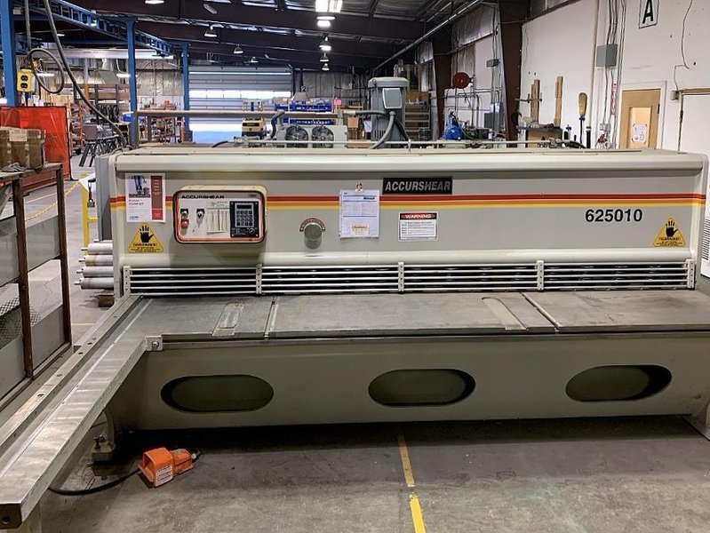 Accurshear 625010 1/4” X 10’ (1996) Hydraulic Shear