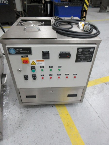 Crest Ultrasonics Solvac S1-1812 Vapor Degreaser System with Distilling Unit and (2) 5 Gallon Pails of Solvent- Auction Item
