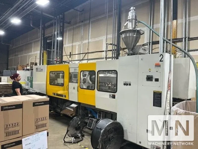 310 TON 40 OZ TOSHIBA MODEL ISGS310V10-19B INJECTION MOLDING MACHINE MFG 1999
