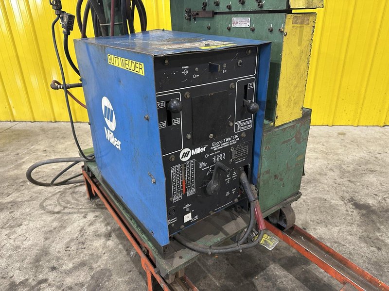 10&quot; GUILD MODEL #PSA-135-10 SHEAR END COIL STRIP WELDER WITH MILLER ECONO-TWIN HF WELDER: STOCK #22611