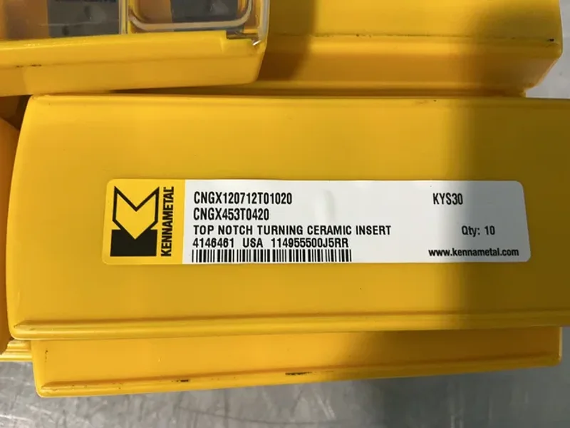 KENNAMETAL TOP NOTCH TURNING CERAMIC INSERTS  -  CNGX120712T01020