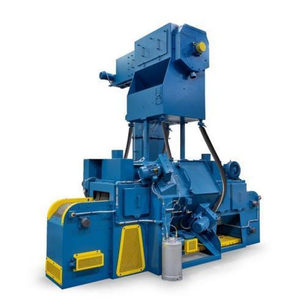 4 WHEEL X 18" VIKING MODEL #MP1809P CHAIN MESH BELT DE-FLASHING / SHOT BLAST MACHINE: STOCK #21636
