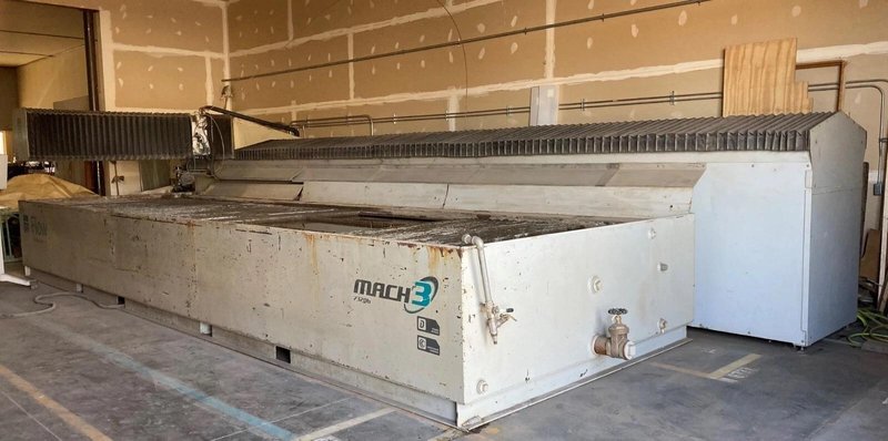 6′ x 24′ Flow Mach 3 7320B CNC Waterjet, 2009 – 87k PSI