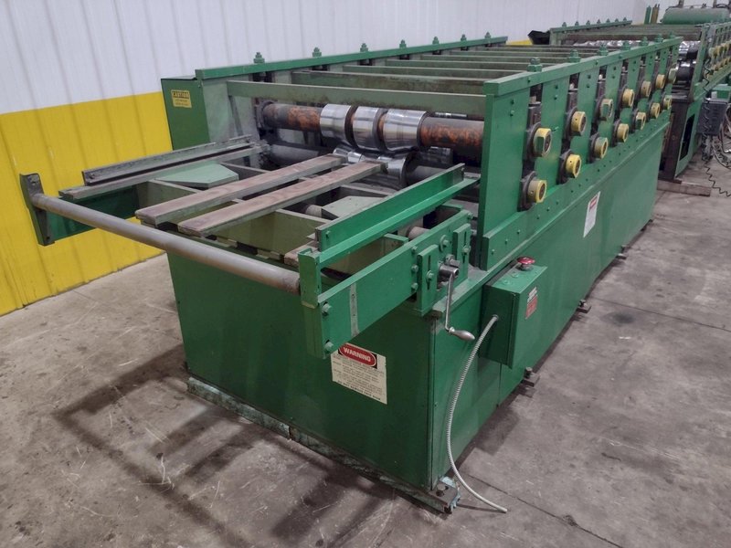 36" HI-RIB AG PANEL LINE: 14 STAND BRADBURY MODEL M2.548-14 ROLLFORMER &amp; AIRAM CUTOFF PRESS: YOBRO #26013